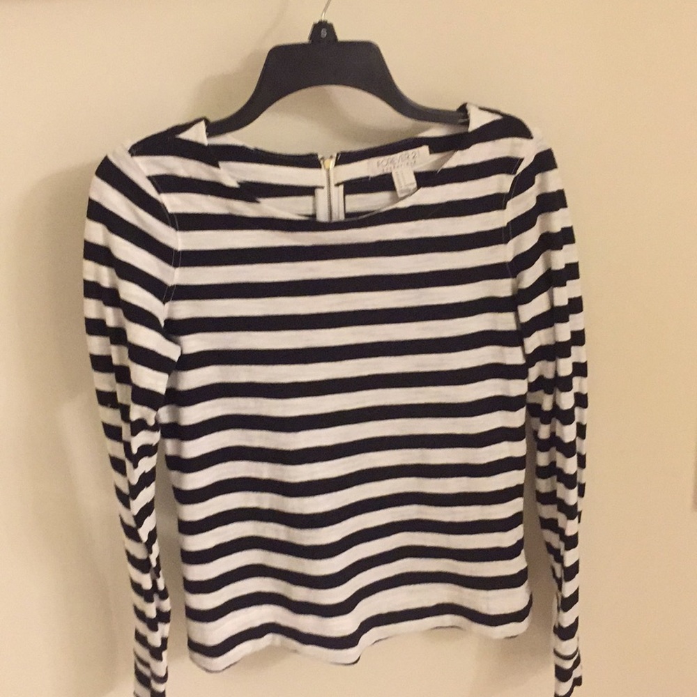 Striped crew neck shirt